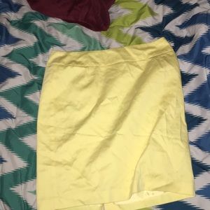 A yellow skirt